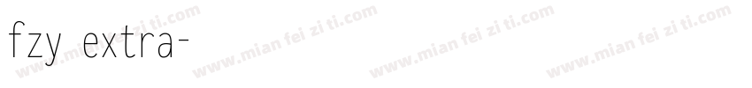 fzy extra字体转换